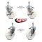 Service Caster 5 Inch Nylon Wheel Swivel 3/8 Inch Threaded Stem Caster Brakes SCC, 2PK SCC-TS20S514-NYS-381615-2-TLB-2 - alternate 2